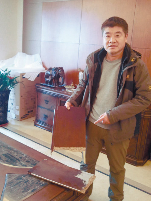 11万的进口实木家具咋有复合板?