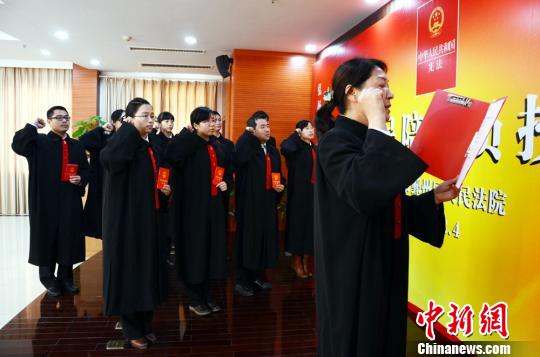 通过媒体的镜头向公众宣誓,以传达"保护公民权利,限制公权力"的宪法