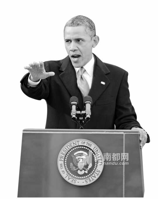 21日,美国总统奥巴马发表就职演讲.