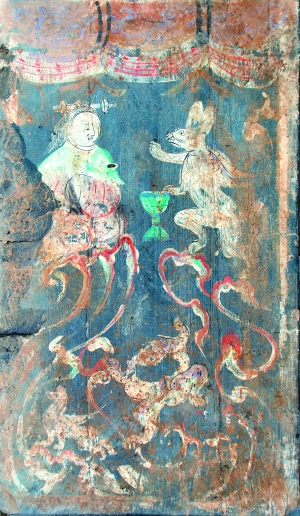 新莽时期西王母与凤凰图