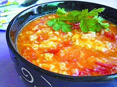 原标题:西红柿鸡蛋疙瘩汤