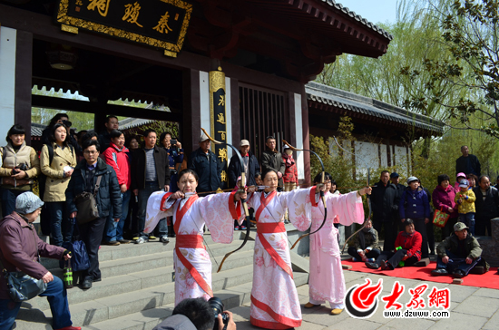 周末市民可到五龙潭免费学射礼