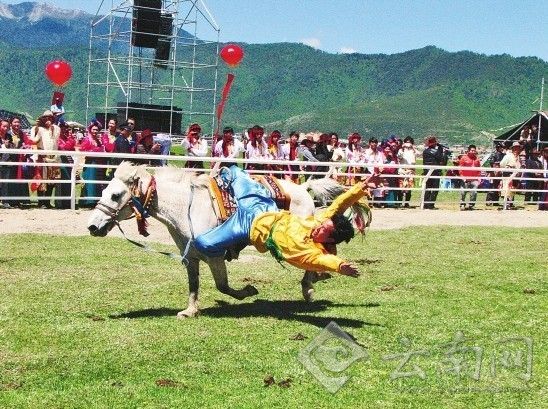 香格里拉五月赛马节开幕