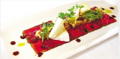 薄切牛肉配茄子(图)