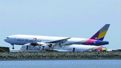 史先振新华社供本报特稿 在韩国亚洲航空公司214航班7月6日在美国