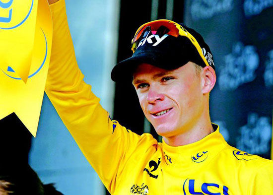 英国车手弗洛姆夺得第100届环法自行车赛冠军