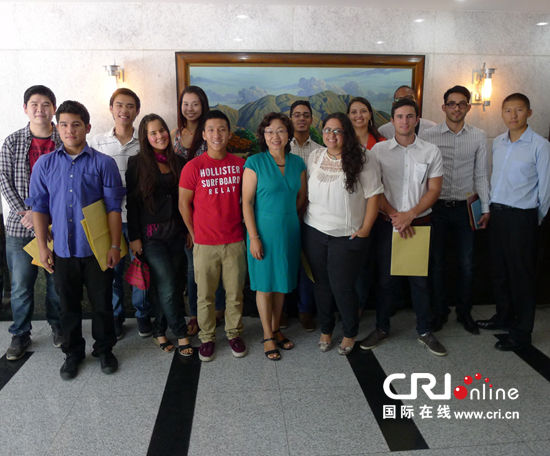 中国驻委内瑞拉大使馆举办留学生座谈会(图)
