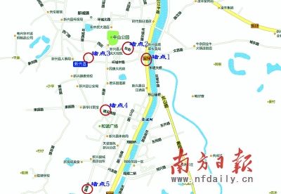 新兴县交通拥堵点地图.