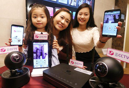 韩国LG Uplus推出家庭远程监控器外出时手机监