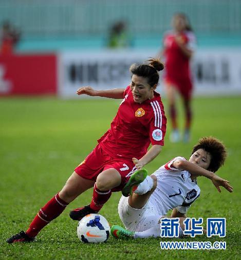 中国女足2:1绝杀韩国 获女足亚洲杯季军