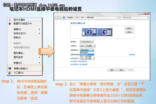 笔记本连接电视问题汇总
