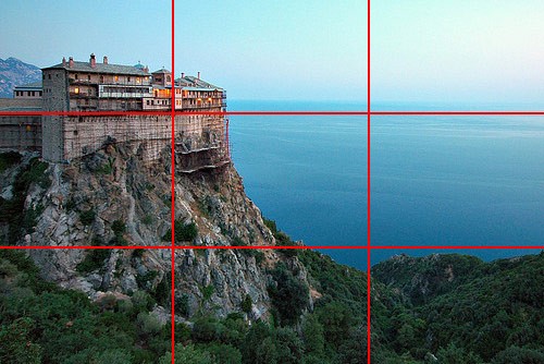 竖方面各用两条直线分割成等份