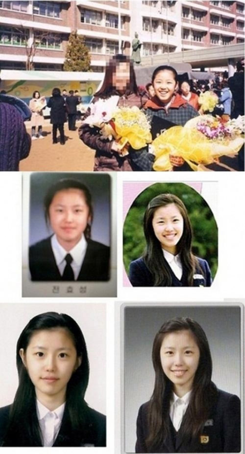 secret组合全孝盛不同时期毕业照曝光 清丽可人