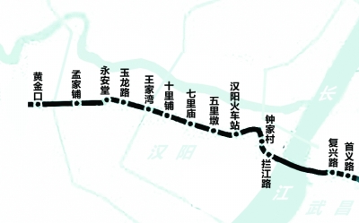 武汉4号线站点地图图片