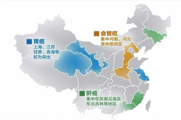 新闻早班车资料图:癌症发病地域分布特点来自2012中国肿瘤登记年报 原