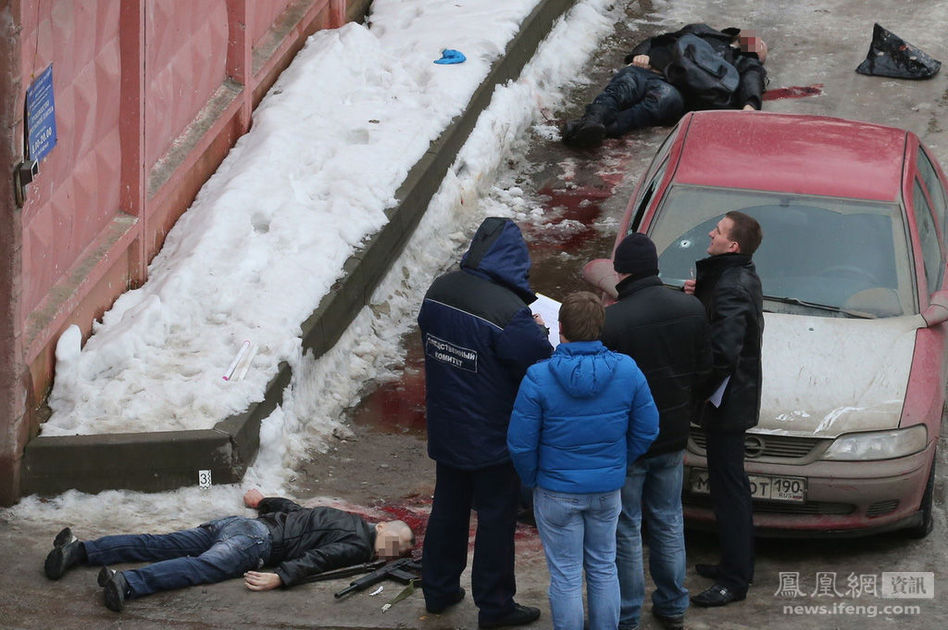 &nbsp;当地时间2014年2月18日,俄罗斯莫斯科,一村庄附近发生枪击案