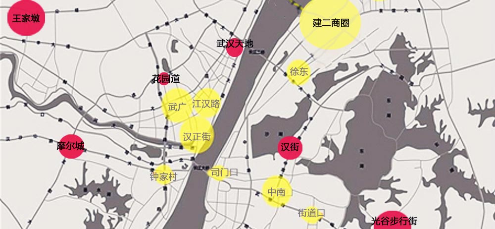 武汉商圈分布图图片