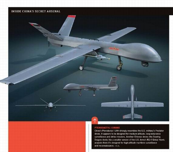 美媒盘点中国秘密武器:翼龙无人机