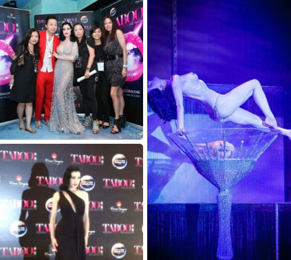 脱衣舞女王蒂塔万提斯澳门演出众星争相合影图