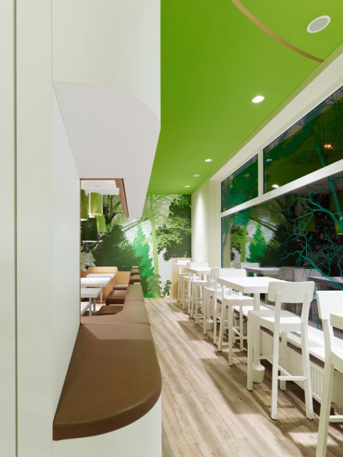 绿色环保主题餐厅设计图片