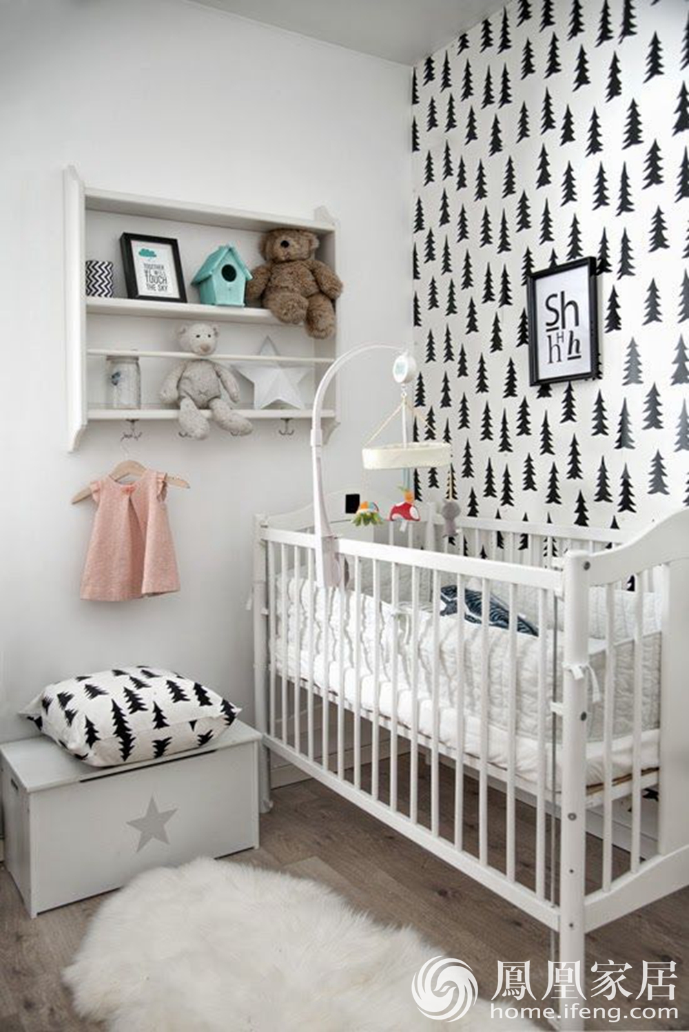 Chambres en noir et blanc pour bébé