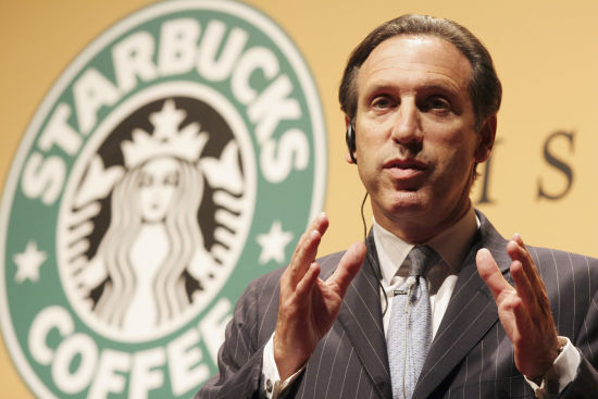 星巴克(sbux)首席执行官舒尔茨(howard schultz)