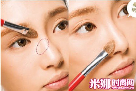 成熟感欧美风妆立体的脸型画出来