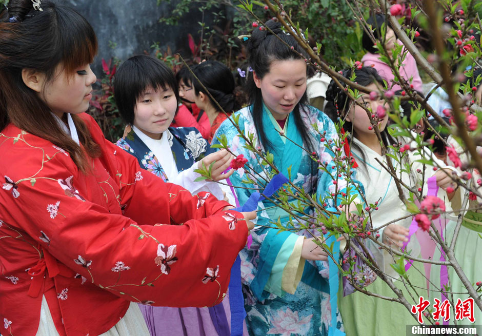 福建漢服愛好者花朝節民俗活動