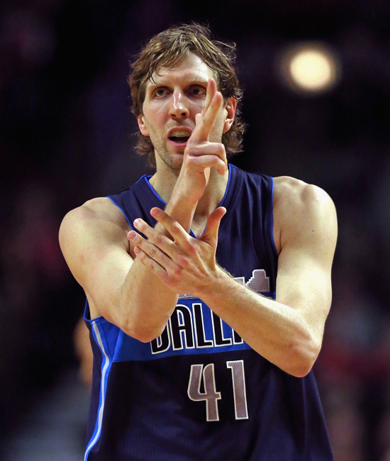 nba诺天王里程碑小牛8377胜公牛