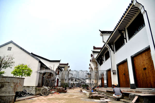 铜陵澜溪老街修缮工程如火如荼