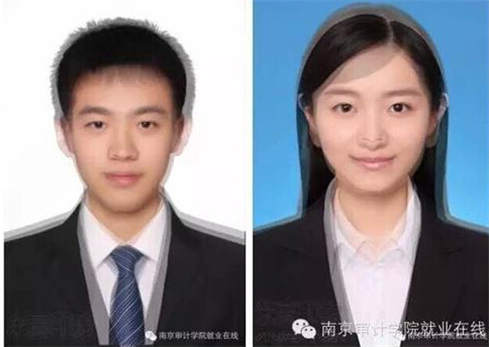 南京大二女生蒐集千張大學生證件照合成