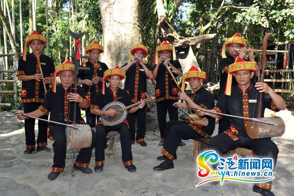 黎族八音器乐演奏.(资料图)