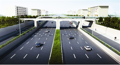大众路下穿淮南铁路效果图合肥东部城区将迎来两条重要的市政道路建设