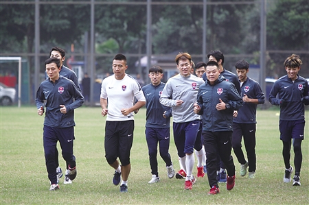 力帆球员在重庆进行了三周冬训 记者 唐浩 摄