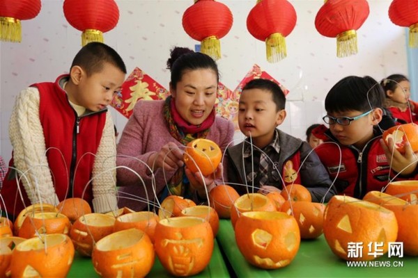 水果花灯制作过程图片