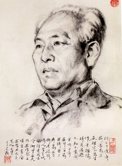 吴欢作品《吴祖光速写像》