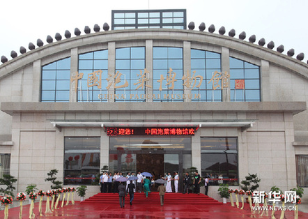 7月16日,观众冒雨参观中国泡菜博物馆新华网图片 姚永亮 摄