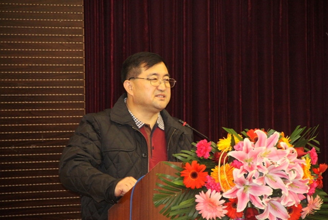 自动化学院院长付梦印,党委书记王军政,研究生院培养处副处长张景瑞