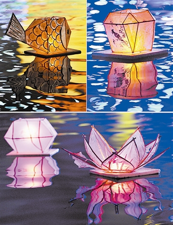 传统河灯制作图片