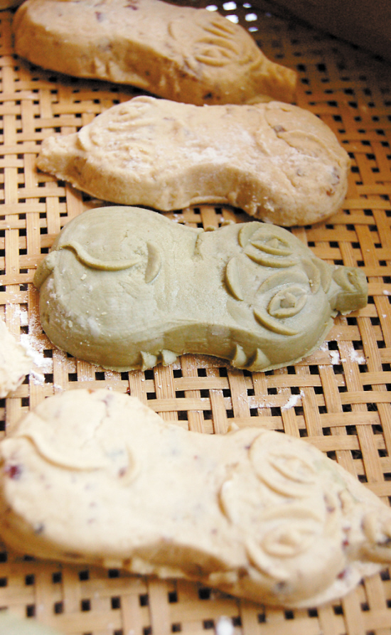 中秋前急练手双色麻糬猪仔饼