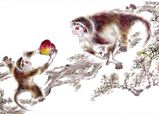 「灵猴献瑞图」