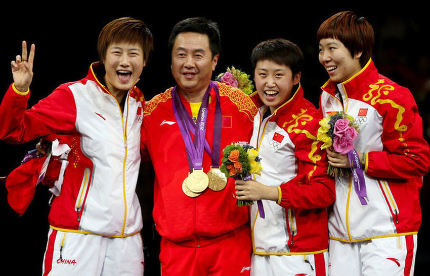 三,乒乓球女单亚军,女团冠军  蝉联奥运女乒团体金牌