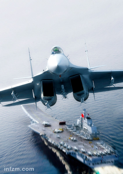 航母舰载机飞行想象图. (高山 制图)