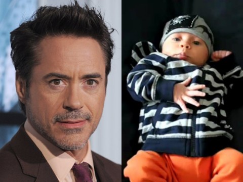 钢铁侠小罗伯特唐尼晒幼子萌照恐遭老婆斥责