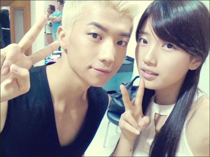 miss a秀智晒亲密合照 2pm张?荣神速回应(图)