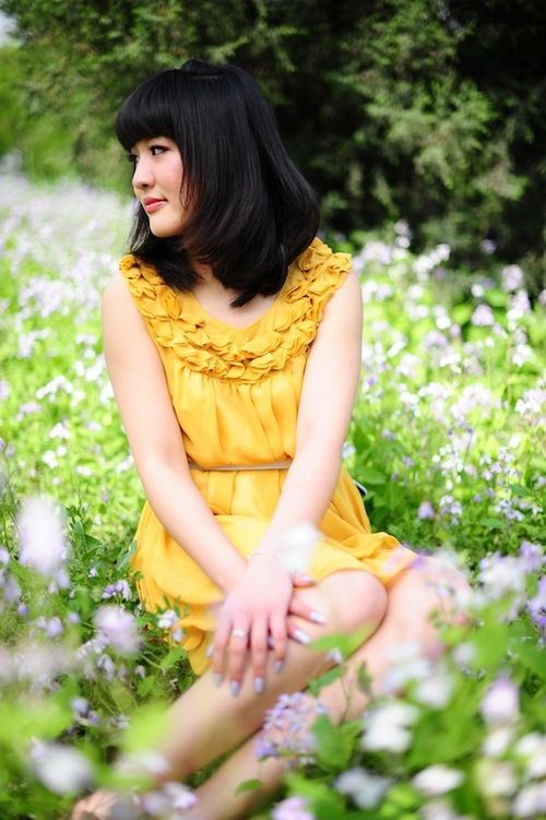 杨松洁首发心的感应小清新范儿卖萌